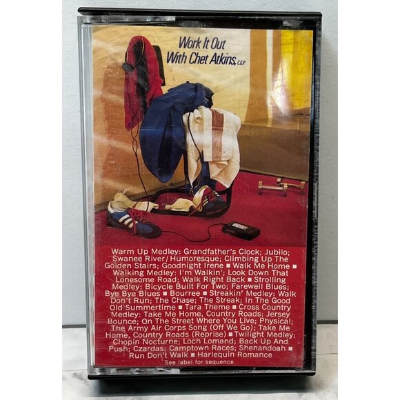 Chet Atkins Work It Out Cassette Tape Classic Country Columbia Records - Picture 3 of 6